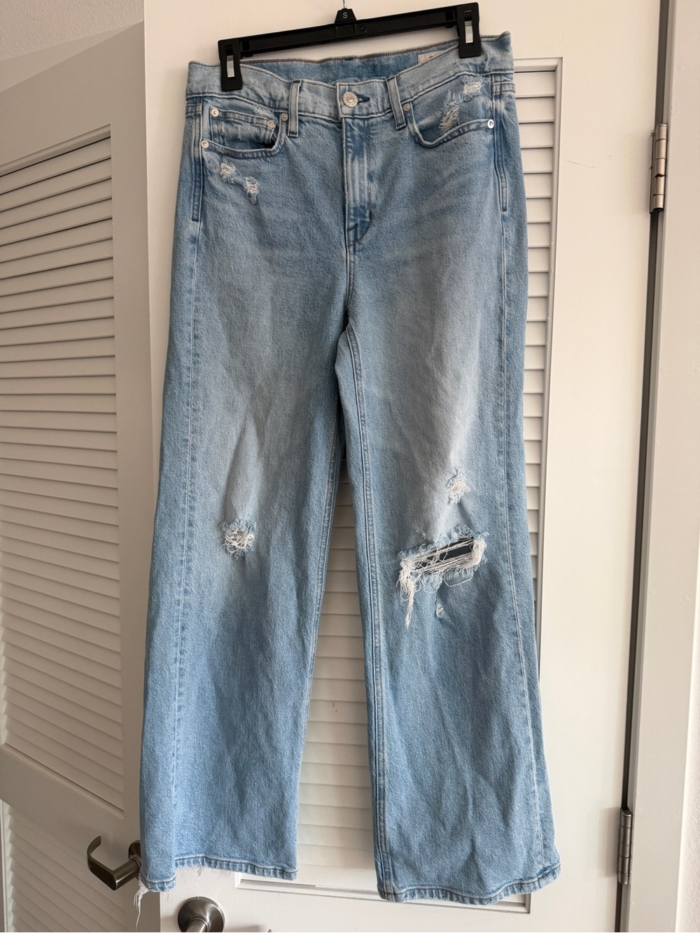 AYR The Secret Sauce Jeans Heirloom Light Blue Wash 29S Relaxed Straight Denim - Picture 7 of 14
